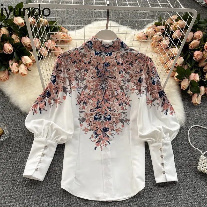 Vintage Style Tops for Women Niche Prints Retro Puff Sleeves Women Tops Slim and Versatile Fashionable and Elegant Ladies Shirts
Vintage Style Tops for Women Niche Prints Retro Puff Sleeves Women Tops Slim and Versatile Fashionable and Elegant Ladies Shirts