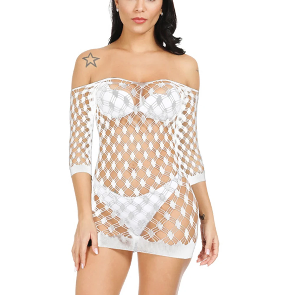 Women Sexy Fishnet Bodysuit Lingerie Hot Bodystockings Hollow See-through Nightwear Erotic Sleepwear Net Female Mesh Clothes
Women Sexy Fishnet Bodysuit Lingerie Hot Bodystockings Hollow See-through Nightwear Erotic Sleepwear Net Female Mesh Clothes