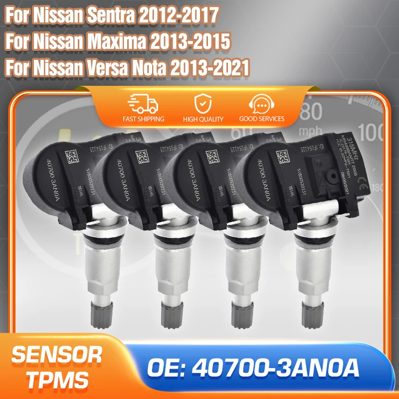 Tire Pressure Monitor Sensor TPMS 40700-3AN0A For Nissan Sentra 2012-2017 Nissan Maxima 2013-2015 Nissan Versa Nota 2013-2021
Tire Pressure Monitor Sensor TPMS 40700-3AN0A For Nissan Sentra 2012-2017 Nissan Maxima 2013-2015 Nissan Versa Nota 2013-2021
