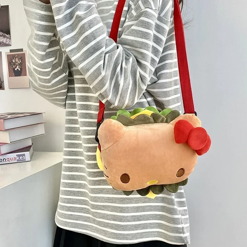 Kawaii Hello Kitty Burger Doll Bag 2024 New Girl Heart Cartoon One-shoulder Cross-body Plush Bag Children's Birthday Gift
Kawaii Hello Kitty Burger Doll Bag 2024 New Girl Heart Cartoon One-shoulder Cross-body Plush Bag Children's Birthday Gift