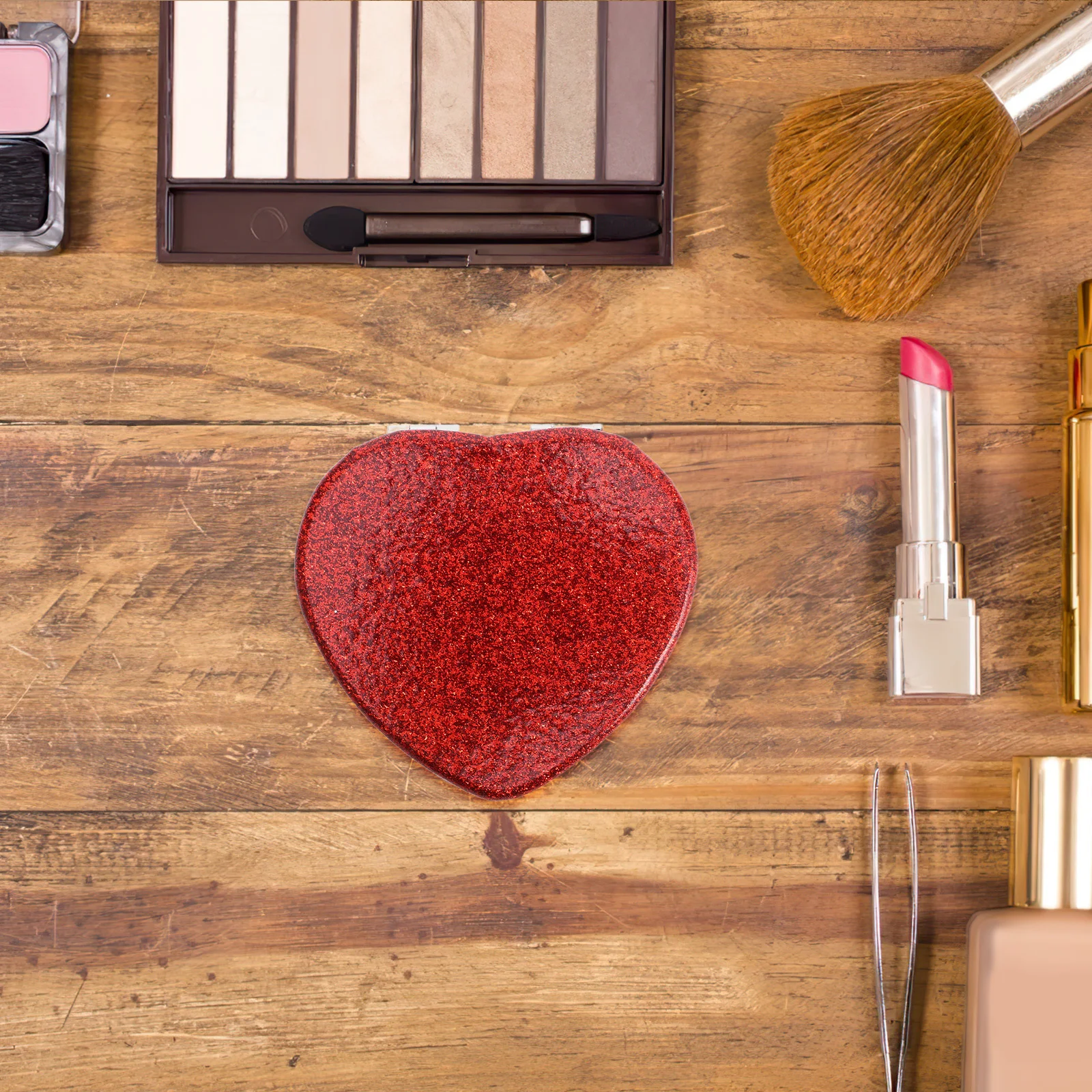 Portable Double-Sided Heart Shaped Compact Makeup Mirror Folding Travel Mirror for Girls Purse Everyday Compact Mirrors
Portable Double-Sided Heart Shaped Compact Makeup Mirror Folding Travel Mirror for Girls Purse Everyday Compact Mirrors