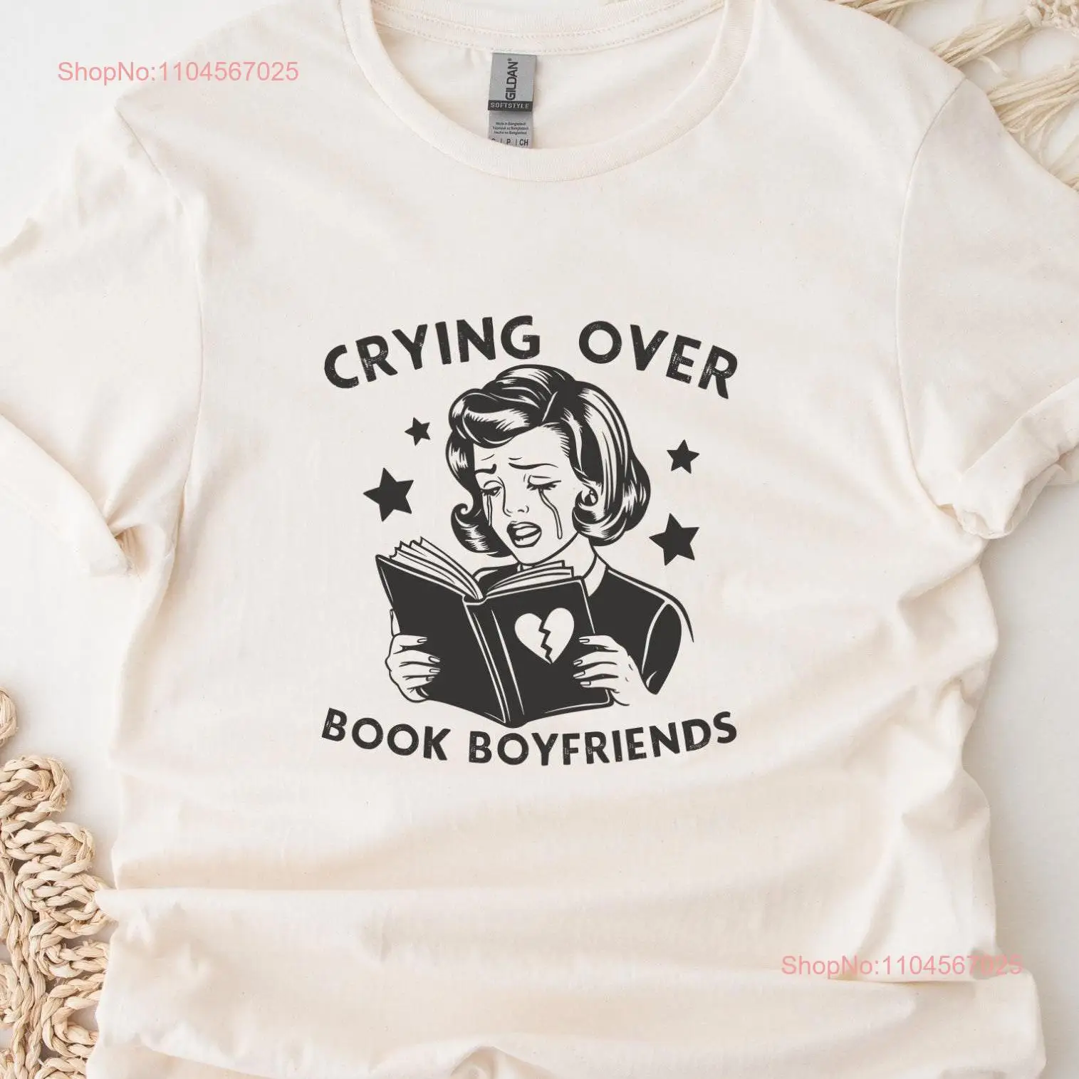 Crying Over Book Boyfriends T Shirt Retro Bookish For Lover Dark Romance Reader Trendy Vintage Bookworm
Crying Over Book Boyfriends T Shirt Retro Bookish For Lover Dark Romance Reader Trendy Vintage Bookworm