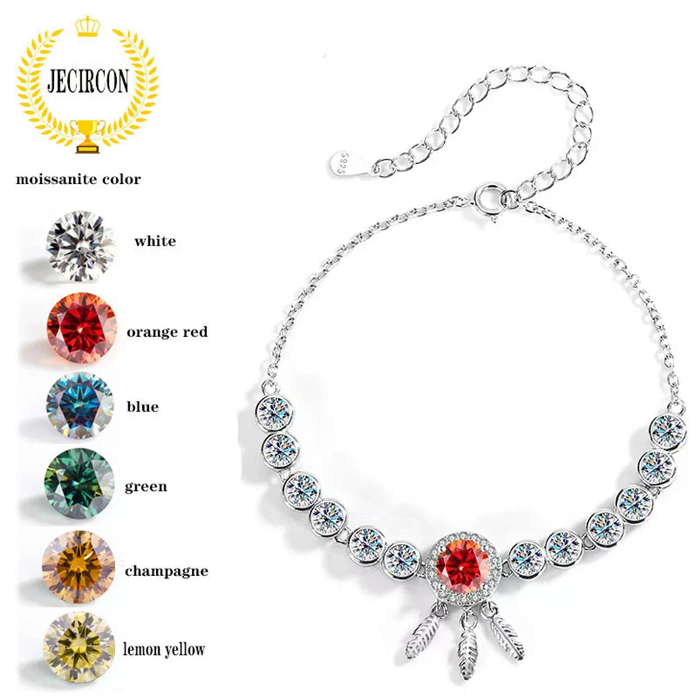 JECIRCON Fashionable Moissanite Bracelet for Women European and American Valentine's Day S925 terling Silver Hand Jewelry Gift
JECIRCON Fashionable Moissanite Bracelet for Women European and American Valentine's Day S925 terling Silver Hand Jewelry Gift
