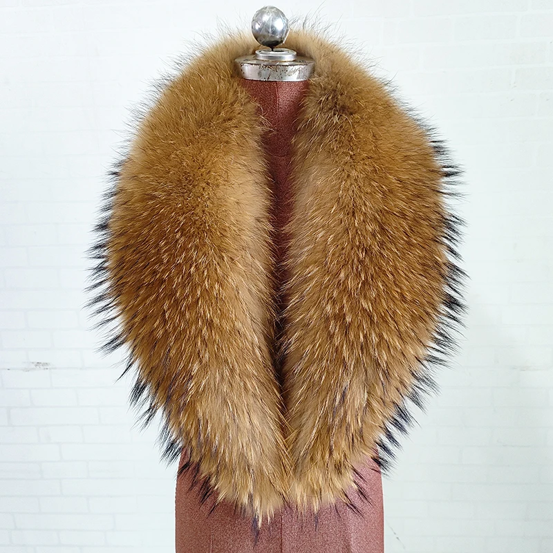 Real Raccoon Fur Collar Large Furry Fur Scarf Luxury Winter Neck Warmer Scarves Women Men Coat Hood Decor Collar Plush Shawls
Real Raccoon Fur Collar Large Furry Fur Scarf Luxury Winter Neck Warmer Scarves Women Men Coat Hood Decor Collar Plush Shawls