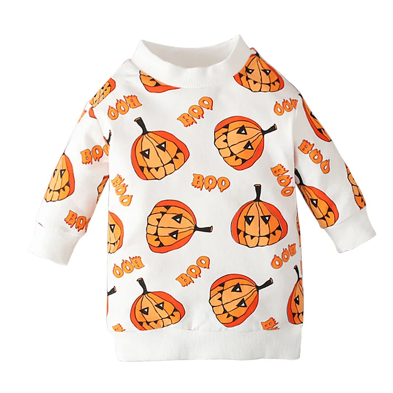 Halloween Girl Blouse Kid T-shirt Pumpkin Print Long Sleeve Boy Sweatshirt Fall Children Tracksuit Casual Baby Clothes Kid A634
Halloween Girl Blouse Kid T-shirt Pumpkin Print Long Sleeve Boy Sweatshirt Fall Children Tracksuit Casual Baby Clothes Kid A634