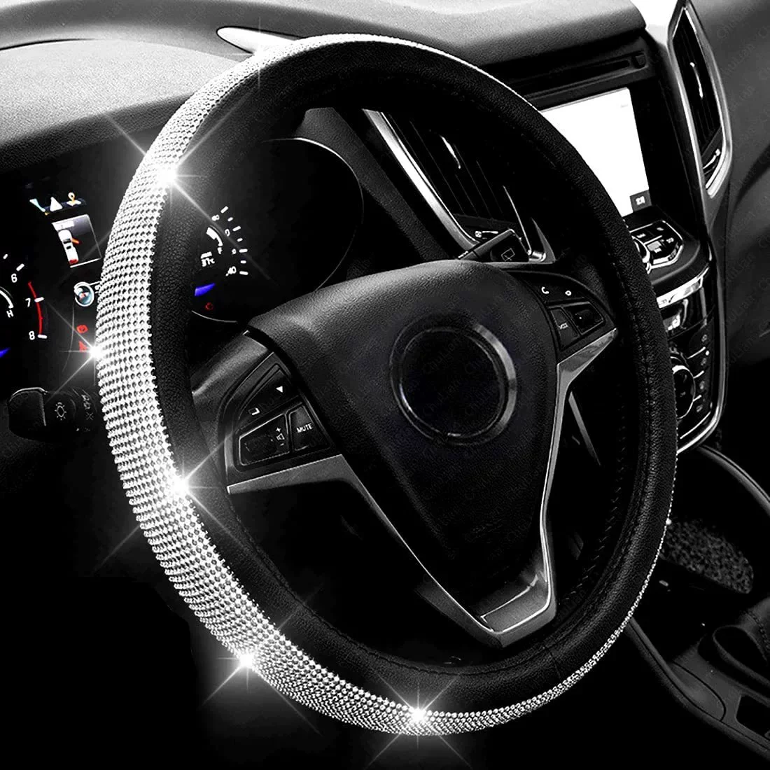 38cm Car Steering Wheel Cover for Women Anti-Slip Rhinestone Auto Interior Accessories Universal Vehicle Hand Protector
38cm Car Steering Wheel Cover for Women Anti-Slip Rhinestone Auto Interior Accessories Universal Vehicle Hand Protector