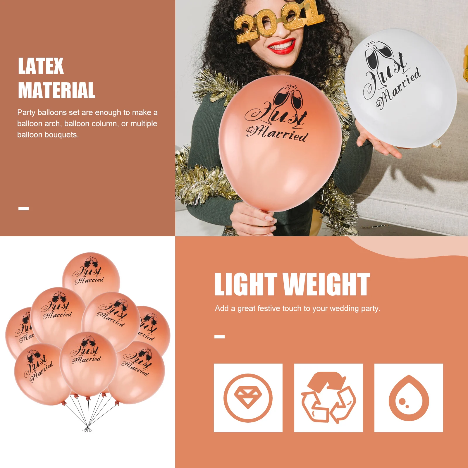 20pcs Wedding Balloons Bridal Party Decorations Latex Balloons Photo Prop Supplies Strong Quality Long Lasting
20pcs Wedding Balloons Bridal Party Decorations Latex Balloons Photo Prop Supplies Strong Quality Long Lasting