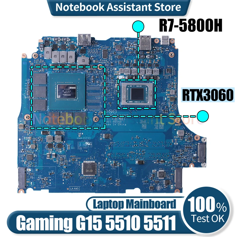 Материнская плата для ноутбука Dell Gaming G15 5510 5511, фотосессия 0F8CRX 0XF7N6 09YV3R LA-K453P RTX3060, материнская плата для ноутбука
Материнская плата для ноутбука Dell Gaming G15 5510 5511, фотосессия 0F8CRX 0XF7N6 09YV3R LA-K453P RTX3060, материнская плата для ноутбука