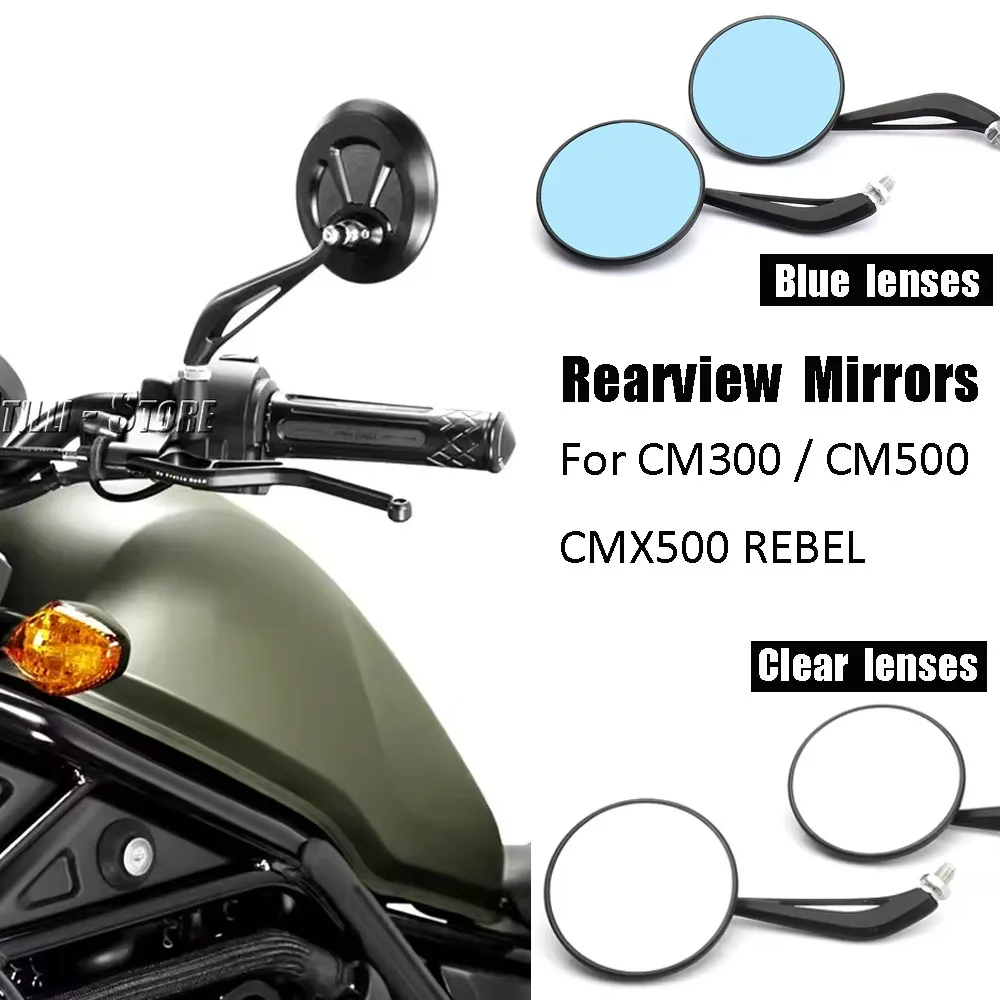 Motorcycle Accessories Side Rear View Mirror Kit Suitable For Honda CMX 500 CMX500 Rebel CM300 300REBEL Round Side Mirrors
Motorcycle Accessories Side Rear View Mirror Kit Suitable For Honda CMX 500 CMX500 Rebel CM300 300REBEL Round Side Mirrors