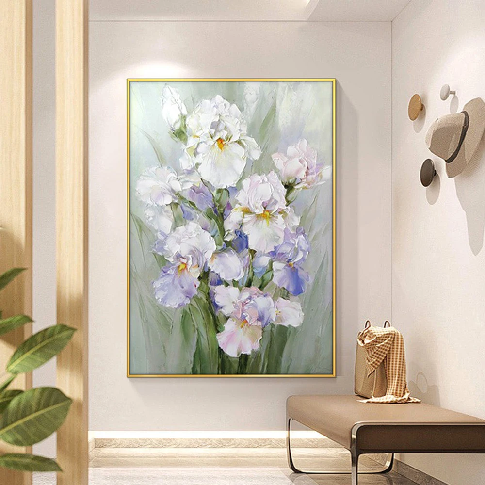 Hand Painted Iris Painting Abstarct Flower Painting Modern Wall Art Decorations Wedding Handmde Flower Artwork For Home Decor
Hand Painted Iris Painting Abstarct Flower Painting Modern Wall Art Decorations Wedding Handmde Flower Artwork For Home Decor