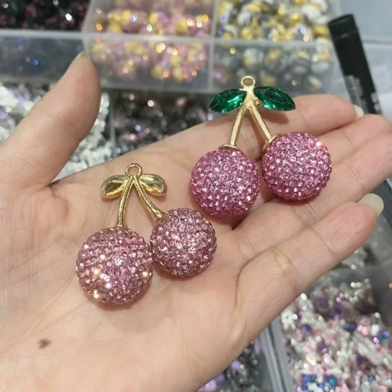 Fancy Beads Hand Made2pcs Ins Handmade Cherry Boutique Diamond Ball Beads Alloy Rhinestone Clay Beads Mobile Phone Chain DIY Loo
Fancy Beads Hand Made2pcs Ins Handmade Cherry Boutique Diamond Ball Beads Alloy Rhinestone Clay Beads Mobile Phone Chain DIY Loo