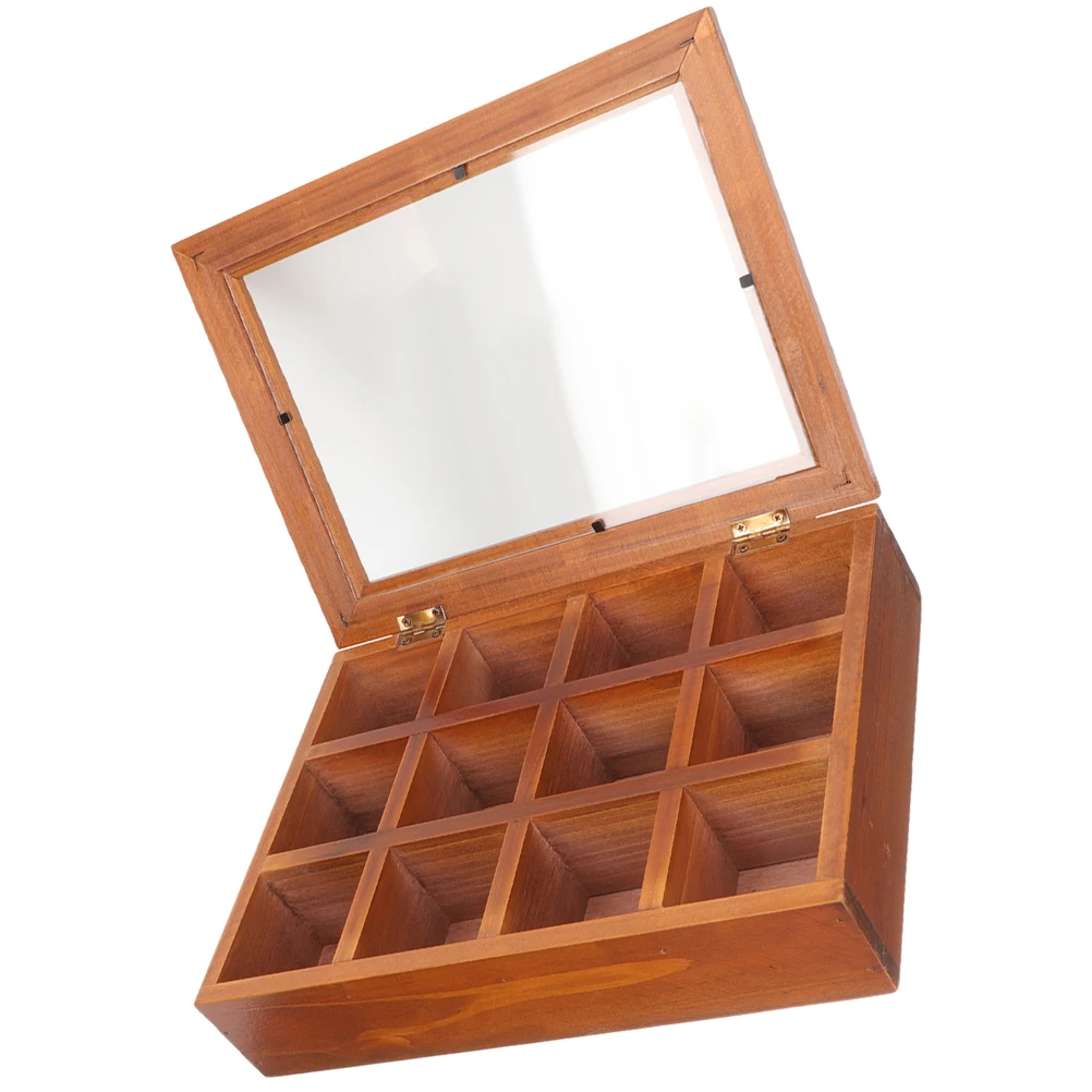 Flip Jewelry Box 12 Compartments Wooden Storage Transparent Cover Rings Earrings Organizer Home Decor Travel Friendly
Flip Jewelry Box 12 Compartments Wooden Storage Transparent Cover Rings Earrings Organizer Home Decor Travel Friendly