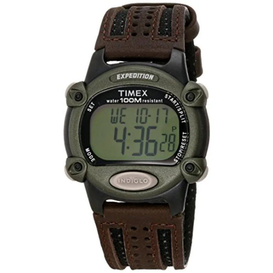 Timex Men's T48042 Expedition Full-Size Digital CAT Brown Nylon/Leather Strap Watch
Timex Men's T48042 Expedition Full-Size Digital CAT Brown Nylon/Leather Strap Watch