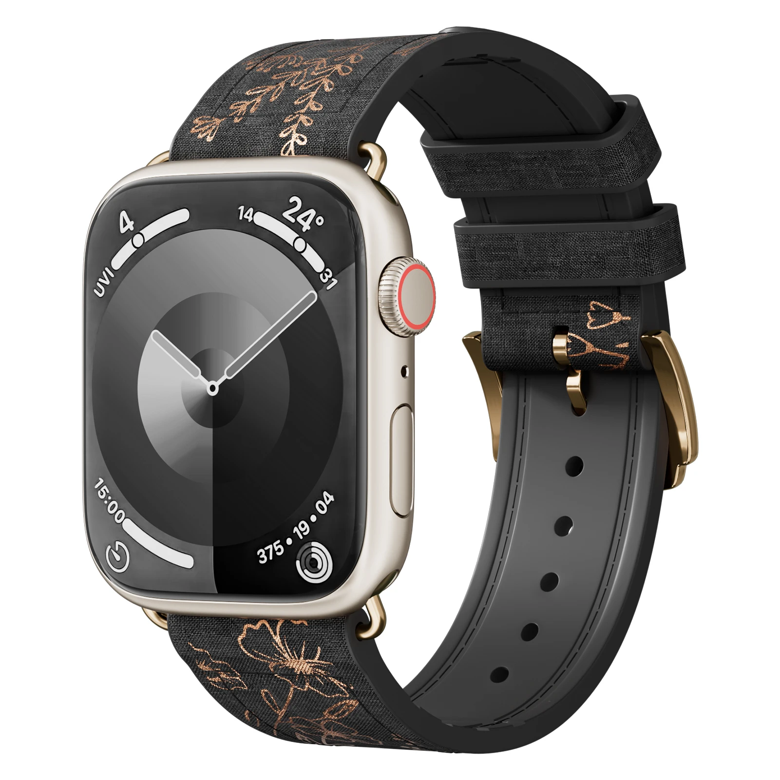 Ремешок из кожи и силикона для Apple Watch Band 45 мм 44 мм 40 мм 49 мм 41 мм 38 мм, блестящий Цветочный браслет для iwatch series 9 8 7 se ultra 2
Ремешок из кожи и силикона для Apple Watch Band 45 мм 44 мм 40 мм 49 мм 41 мм 38 мм, блестящий Цветочный браслет для iwatch series 9 8 7 se ultra 2