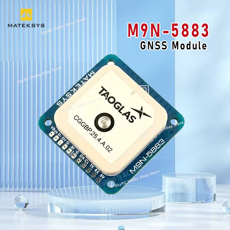 Модуль GNSS MATEK M9N-5883 - 14,5 г, 32x32 мм, с компасом QMC5883L, быстрое 3D-позиционирование для FPV и дальнобойных радиоуправляемых дронов
Модуль GNSS MATEK M9N-5883 - 14,5 г, 32x32 мм, с компасом QMC5883L, быстрое 3D-позиционирование для FPV и дальнобойных радиоуправляемых дронов