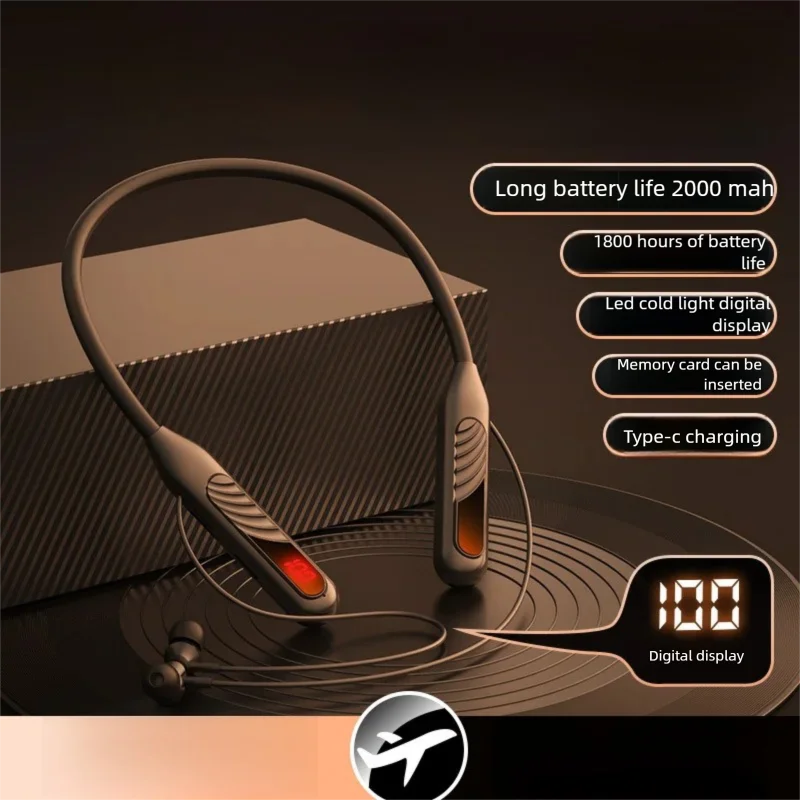 Спортивная Bluetooth-гарнитура с шейным ремешком, большой емкостью аккумулятора, индикатором заряда, поддержкой вставки карты памяти, внутриканальные наушники для активного отдыха
Спортивная Bluetooth-гарнитура с шейным ремешком, большой емкостью аккумулятора, индикатором заряда, поддержкой вставки карты памяти, внутриканальные наушники для активного отдыха
