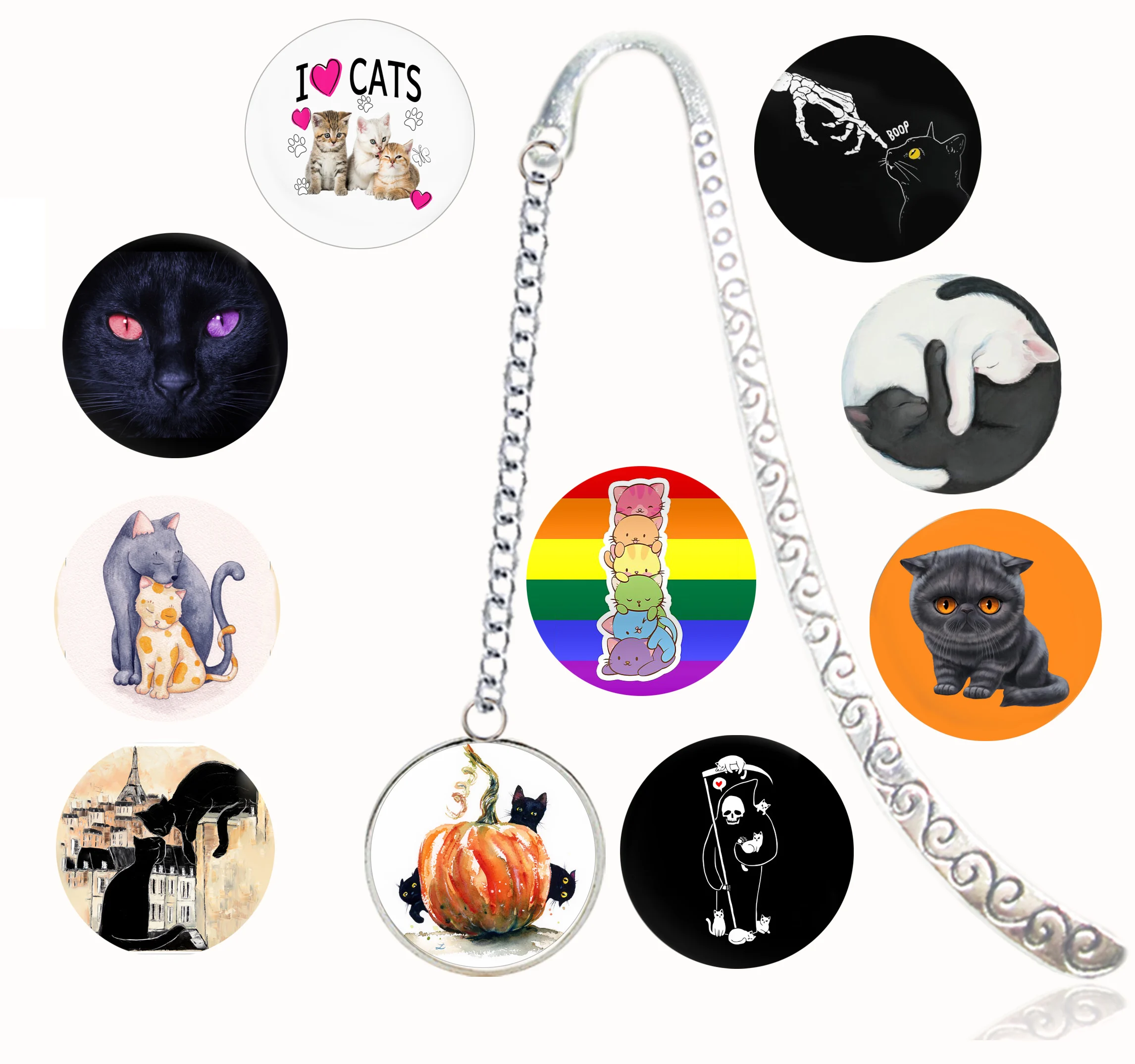 Metal Bookmark Meow Cat Kindergarten Badge Pin Kawai Cute Animal Cartoon Black Cats For Notebook Book Marque Page Mate Marker 1
Metal Bookmark Meow Cat Kindergarten Badge Pin Kawai Cute Animal Cartoon Black Cats For Notebook Book Marque Page Mate Marker 1