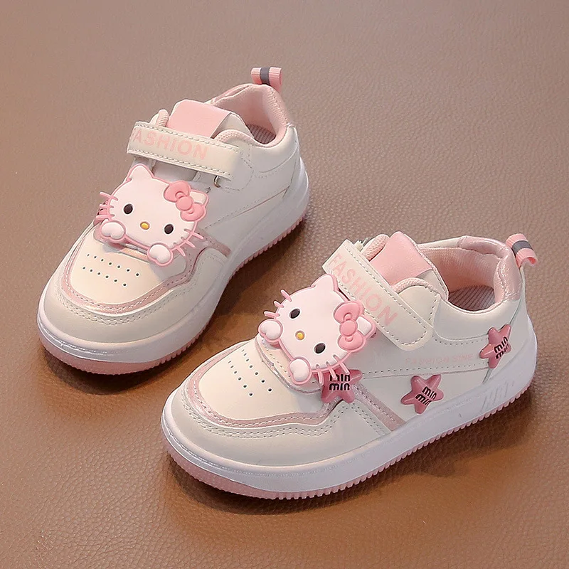 Детская повседневная обувь Hello Kitty для девочек, удобная обувь для доски в стиле аниме, дышащие нескользящие кроссовки, кроссовки, праздничный подарок 
Детская повседневная обувь Hello Kitty для девочек, удобная обувь для доски в стиле аниме, дышащие нескользящие кроссовки, кроссовки, праздничный подарок