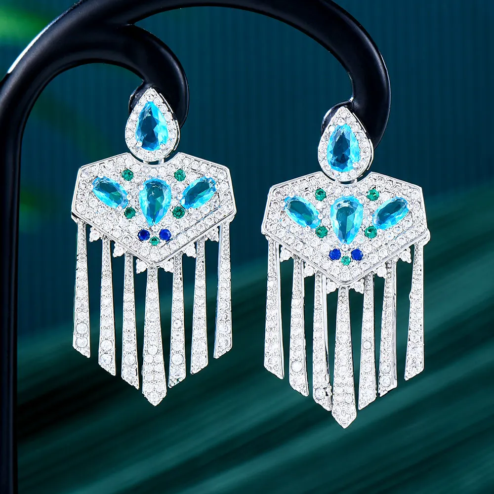 GODK Korea Trendy Turquoise Earring For Women Accessories Full Cubic Zircon Earrings pendientes mujer moda 2024
GODK Korea Trendy Turquoise Earring For Women Accessories Full Cubic Zircon Earrings pendientes mujer moda 2024