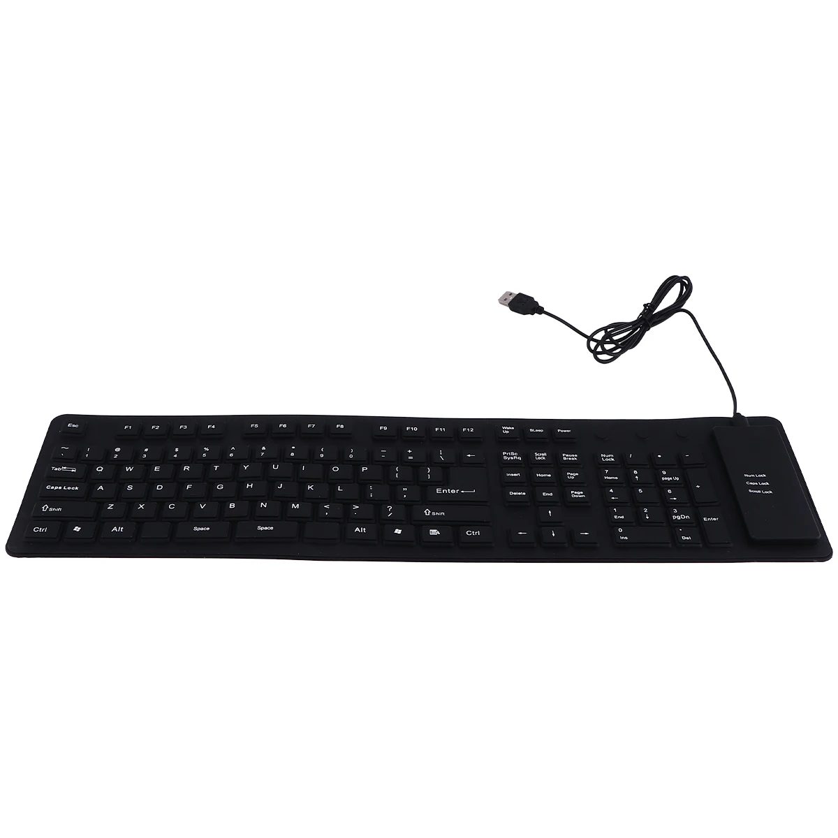 Ultra-thin Foldable Keyboard 109 Keys Silent Black Wired Portable Washable Computer Silicone External Travel Mouse Pad
Ultra-thin Foldable Keyboard 109 Keys Silent Black Wired Portable Washable Computer Silicone External Travel Mouse Pad