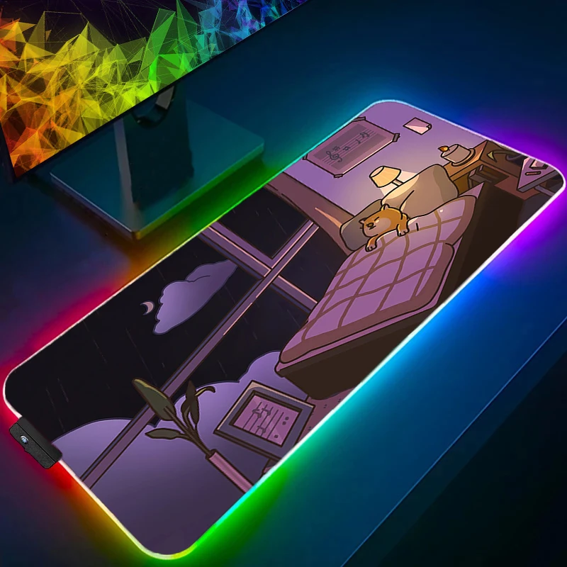Mouse Pad Professional eSports Game Players Speed RGB PC Rubber Game Cartoon Desk Mouse Mat LED Mousepad Kawaii Dog Keyboard Pad
Mouse Pad Professional eSports Game Players Speed RGB PC Rubber Game Cartoon Desk Mouse Mat LED Mousepad Kawaii Dog Keyboard Pad