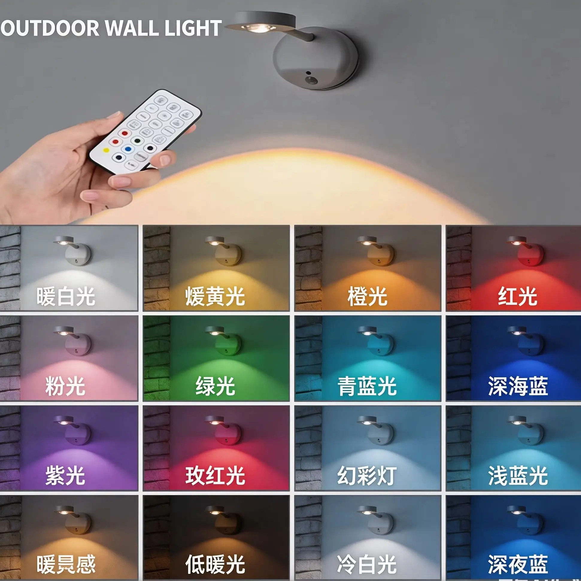 USB Human Sensing Wireless RGB Wall Light Dimmable LED Spotlight Color Changing Sensor Lamp for Painting Picture Lighting
USB Human Sensing Wireless RGB Wall Light Dimmable LED Spotlight Color Changing Sensor Lamp for Painting Picture Lighting