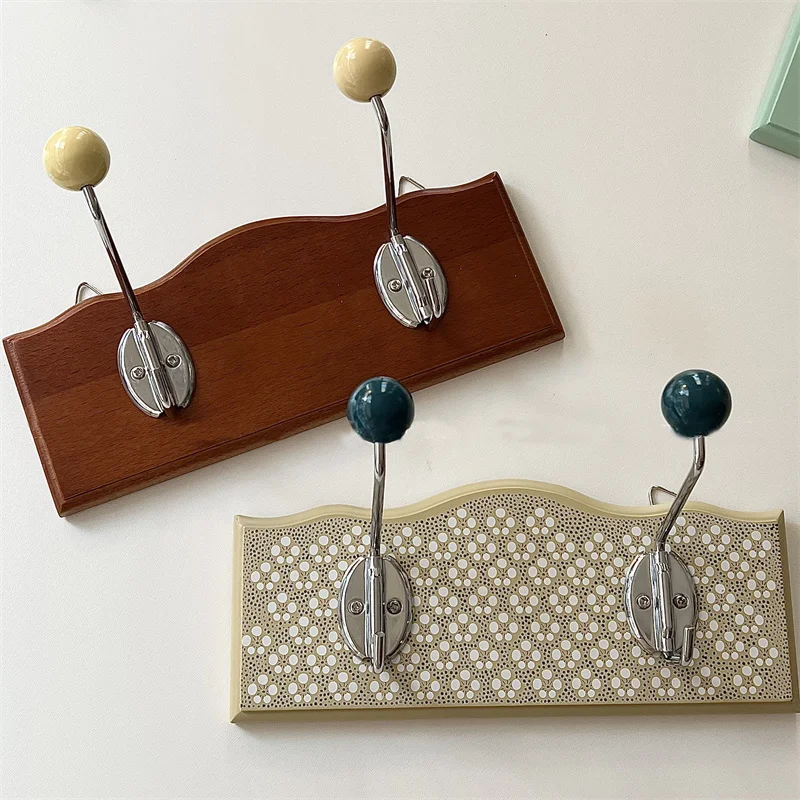 Korean Style Wooden Floral Metal Clothes Hat Holder Rack Home Organizer Homestay Cafe Vintage Cream Coat Hanger Wall Decoration
Korean Style Wooden Floral Metal Clothes Hat Holder Rack Home Organizer Homestay Cafe Vintage Cream Coat Hanger Wall Decoration