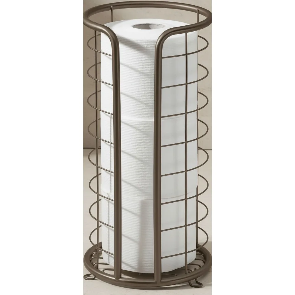 Freestanding Toilet Paper Holder Stand - Storage for 3 Rolls - Bronze Bathroom Floor Organizer for Small Spaces
Freestanding Toilet Paper Holder Stand - Storage for 3 Rolls - Bronze Bathroom Floor Organizer for Small Spaces