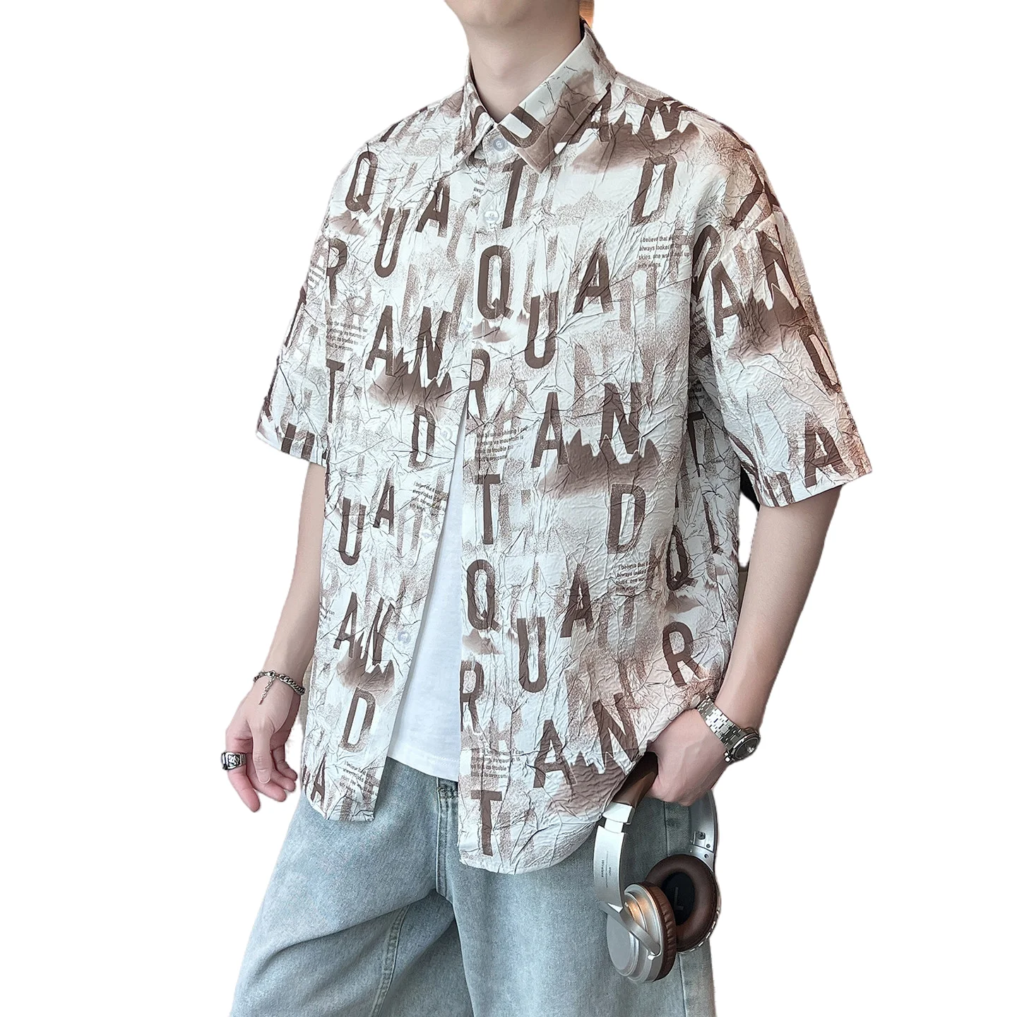 Men's Short Sleeve Shirt Summer Fashion Solid Color Thin Casual Top Streetwear Daily Outing Simple Versatile Street Style Men
Men's Short Sleeve Shirt Summer Fashion Solid Color Thin Casual Top Streetwear Daily Outing Simple Versatile Street Style Men