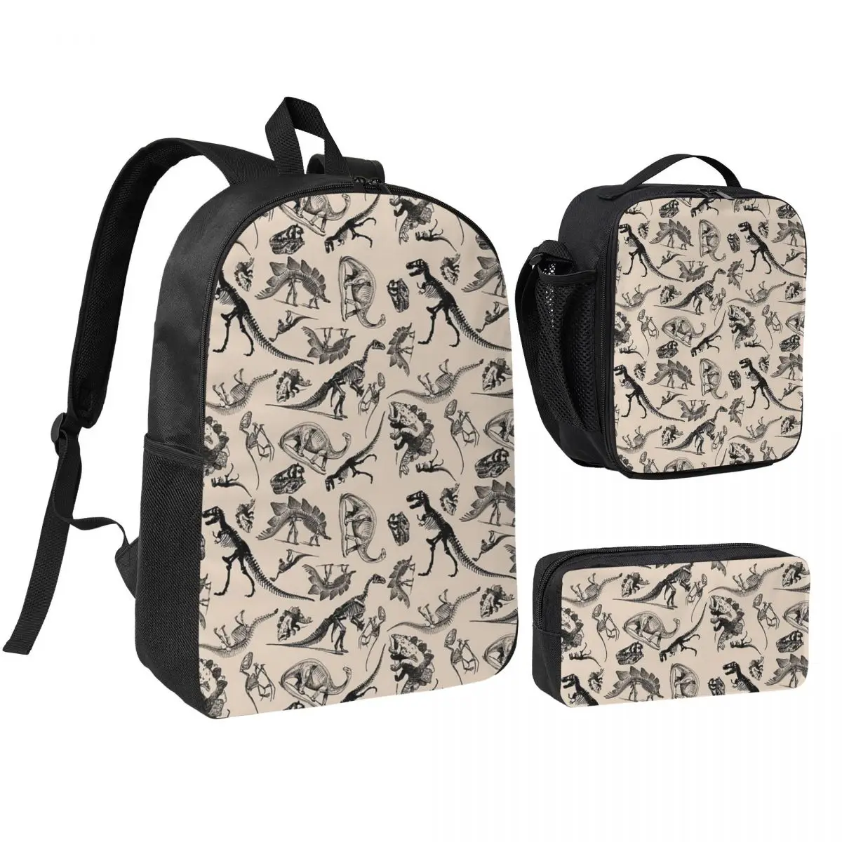 Museum Dinosaurs And Skeletons Black Backpack BookBag School Bag Laptop Shoulder Bags 3ps Insulated Lunch Bag Pencil Case
Museum Dinosaurs And Skeletons Black Backpack BookBag School Bag Laptop Shoulder Bags 3ps Insulated Lunch Bag Pencil Case