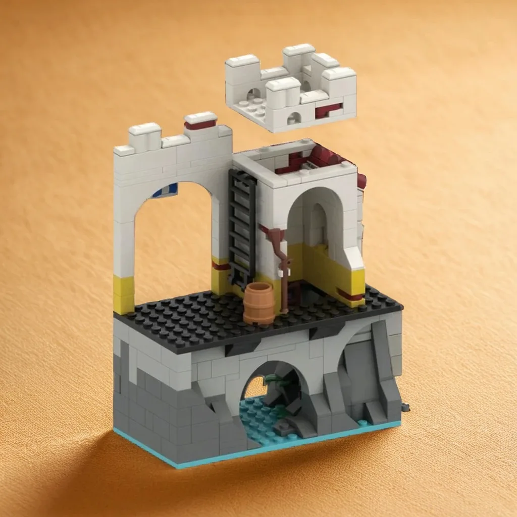 317PCS MOC Medieval Castle Central Tower Expansion Eldorado Fortress Model Creative Building Blocks Building Blocks Gift Display
317PCS MOC Medieval Castle Central Tower Expansion Eldorado Fortress Model Creative Building Blocks Building Blocks Gift Display