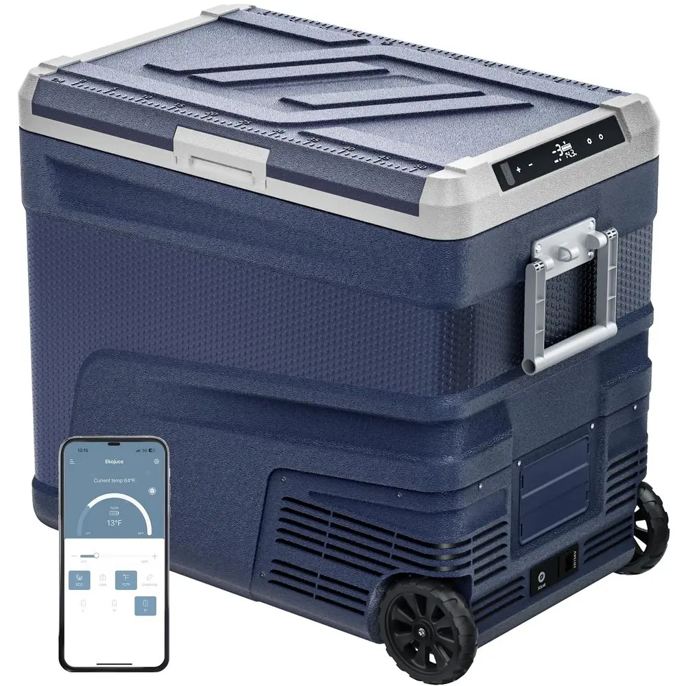 12 Volt Refrigerator Portable Fridge Freezer 68 Quart65L Electric Cooler with Wheels, 12 24V DC amp 100240V AC, 468, APP Contro
12 Volt Refrigerator Portable Fridge Freezer 68 Quart65L Electric Cooler with Wheels, 12 24V DC amp 100240V AC, 468, APP Contro