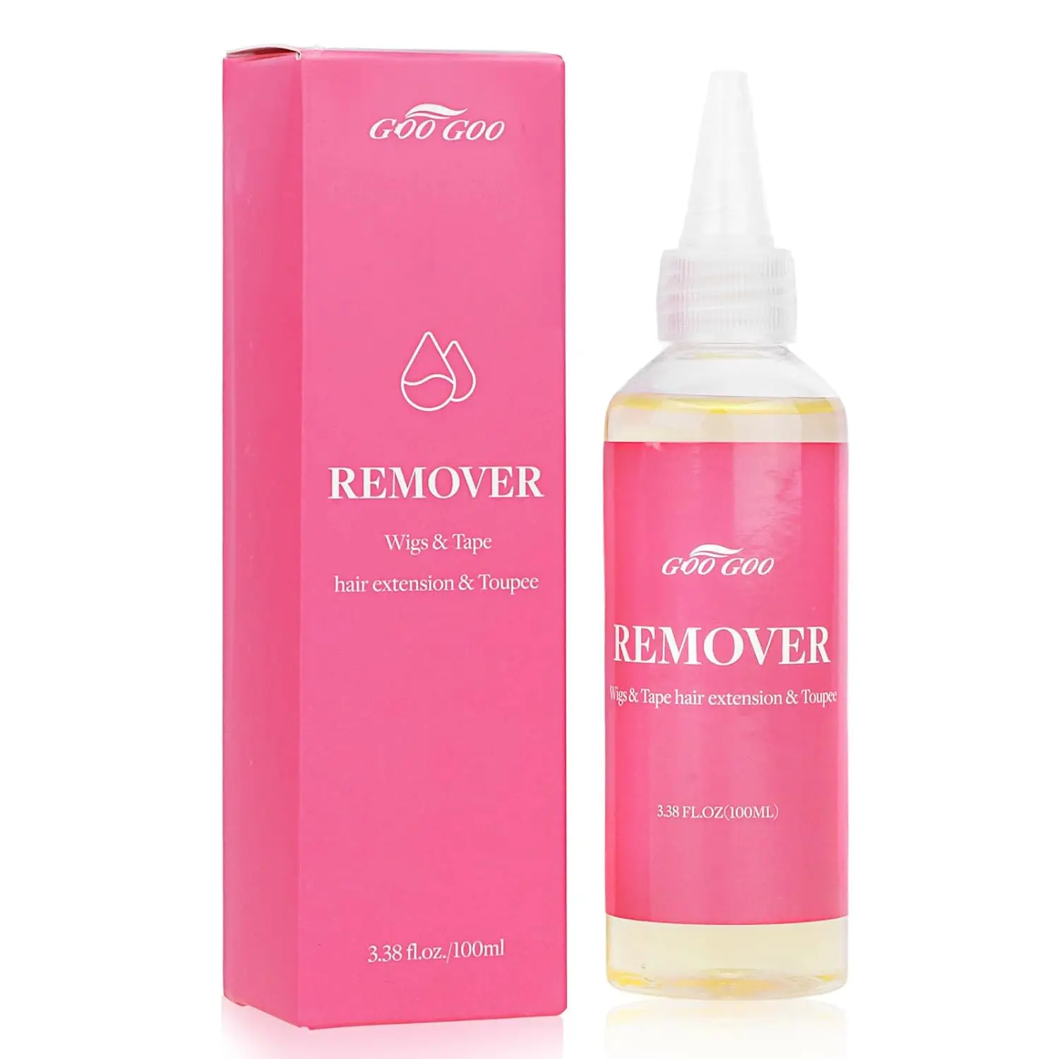 Fast-Acting Hair Extension Remover, Wig Glue & Tape Adhesive Solvent, 100ml for Easy Removal
Fast-Acting Hair Extension Remover, Wig Glue & Tape Adhesive Solvent, 100ml for Easy Removal