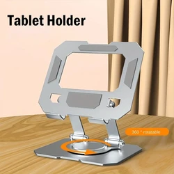 360° Rotatable Tablet Stand Adjustable Foldable Desktop Stand Holder Compatible For 4 360° Rotatable Tablet Stand Adjustable Foldable Desktop Stand Holder Compatible For 4