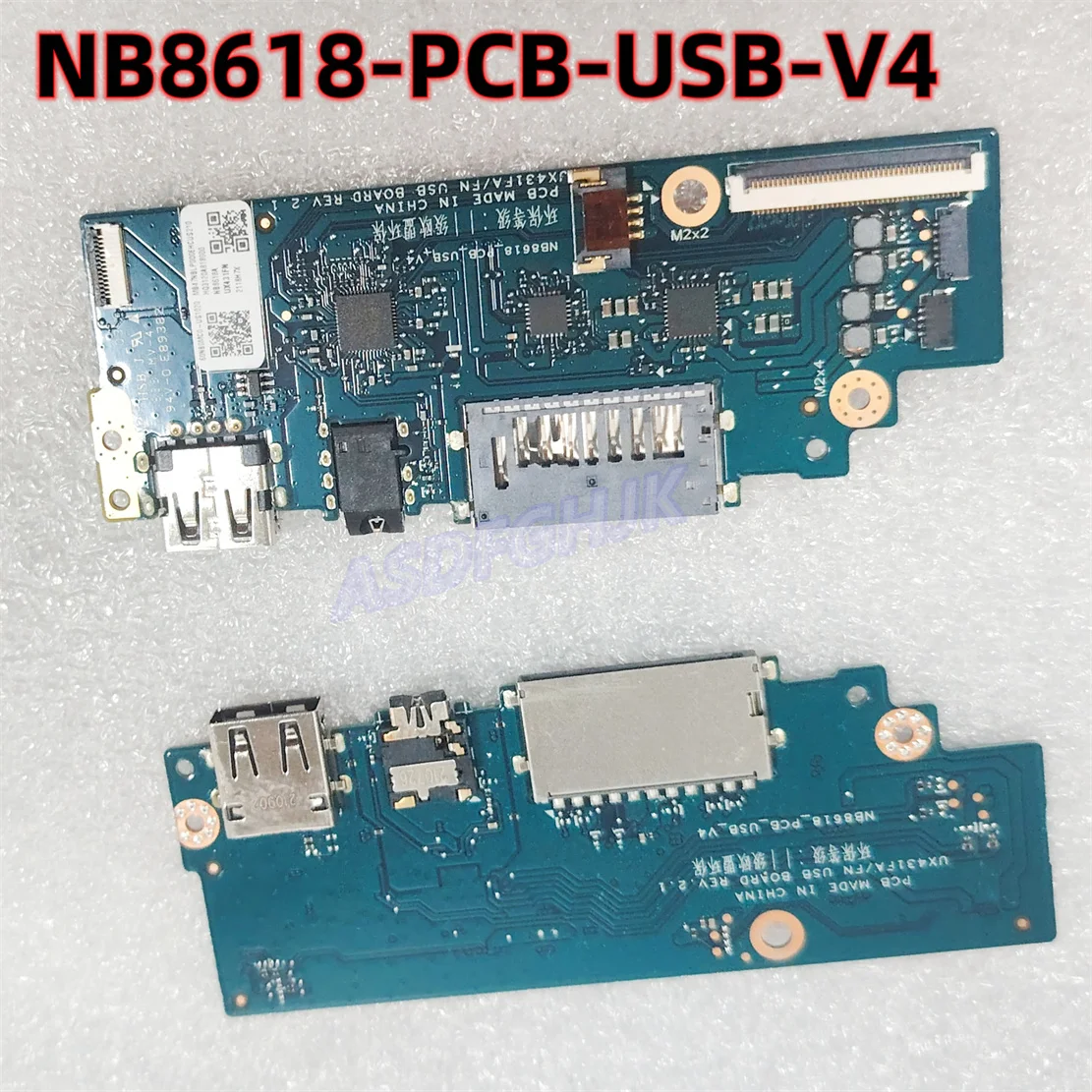 NB8618-PCB-USB-V4 FOR Asus ZenBook UX431F USB BOARD SD CARD BOARD NB8618A UX431FA / FN USB BOARD 100% Works Perfectly
NB8618-PCB-USB-V4 FOR Asus ZenBook UX431F USB BOARD SD CARD BOARD NB8618A UX431FA / FN USB BOARD 100% Works Perfectly