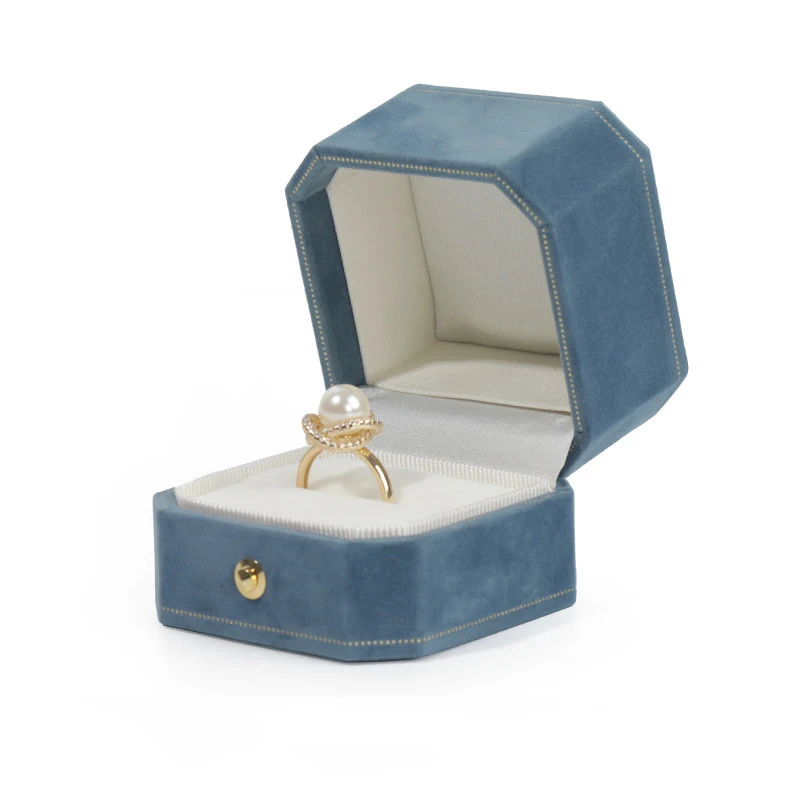 Octagonal Velvet Jewelry Box Ring Pendant Bracelet Necklace Storage Display Gift Box Gold Edge Jewelry Organizer Box Wholesale
Octagonal Velvet Jewelry Box Ring Pendant Bracelet Necklace Storage Display Gift Box Gold Edge Jewelry Organizer Box Wholesale