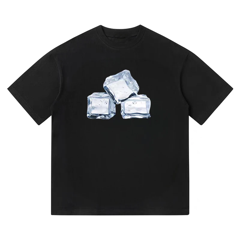 Three Ice Block Printed Short-sleeved Couple T-shirts, American High Street Loose Pure Cotton 2025 New Trendy Brand Summer
Three Ice Block Printed Short-sleeved Couple T-shirts, American High Street Loose Pure Cotton 2025 New Trendy Brand Summer