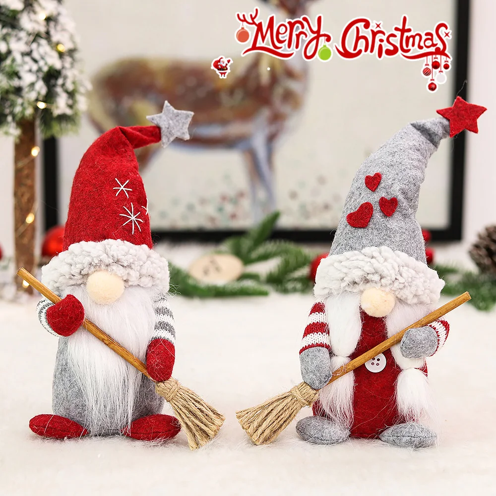 Creative Take Broom Couple Doll Christmas Decoration Faceless Doll Shopping Mall Window Decoration Supplies Xmas Gift Room Decor
Creative Take Broom Couple Doll Christmas Decoration Faceless Doll Shopping Mall Window Decoration Supplies Xmas Gift Room Decor