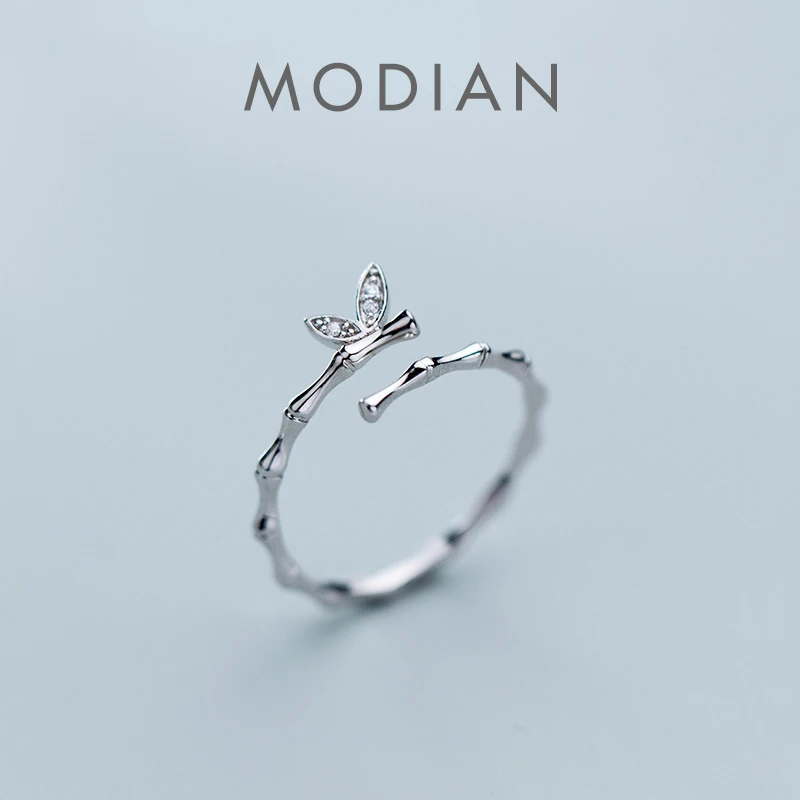 Modian Sparking Zircon Cute Butterfly Wings with Slub Ring for Women 925 Sterling Silver Simple Open Free Size Ring Fine Jewelry
Modian Sparking Zircon Cute Butterfly Wings with Slub Ring for Women 925 Sterling Silver Simple Open Free Size Ring Fine Jewelry