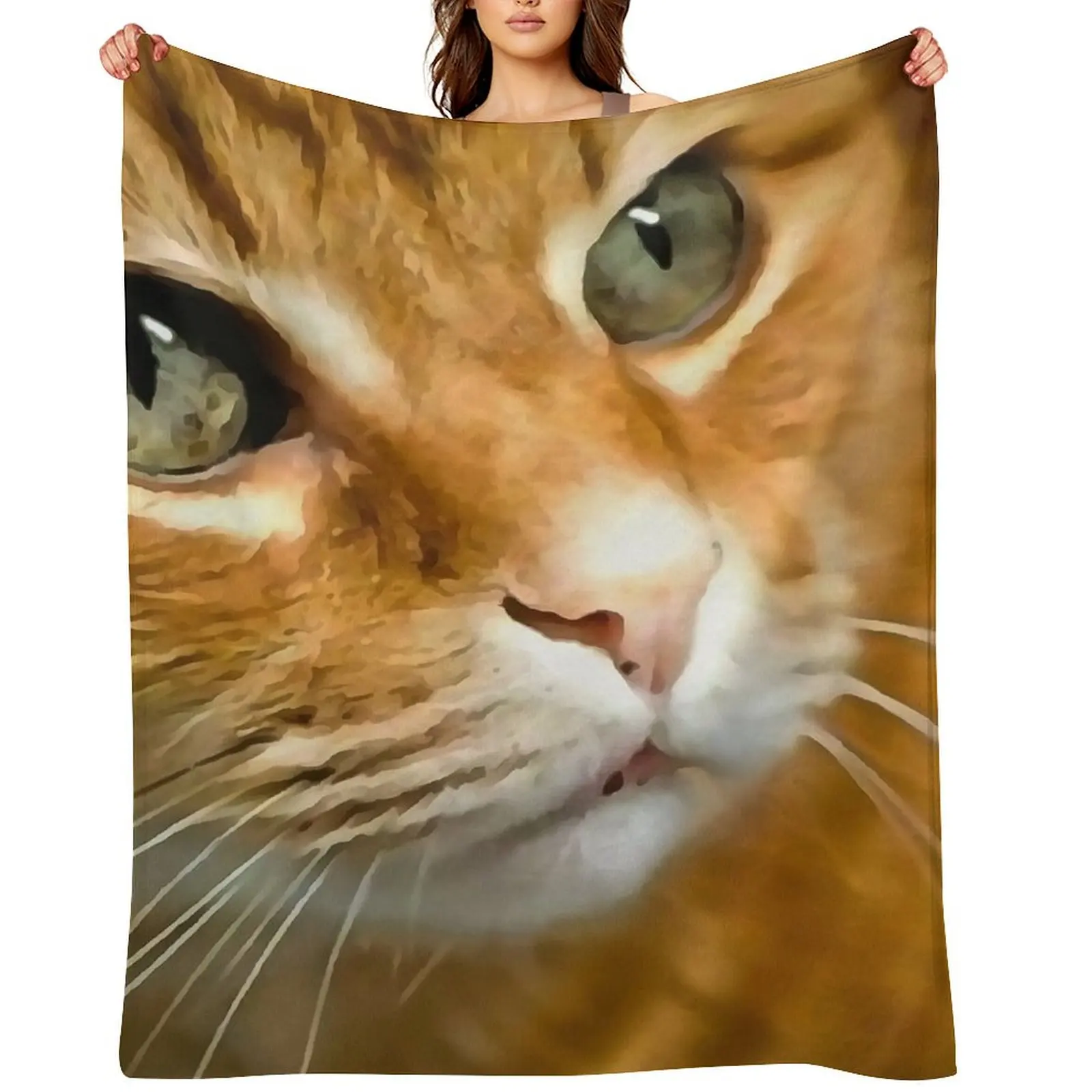 Adorable Ginger Tabby Cat Posing Artistic Pet Portrait Throw Blanket Nap Giant Sofa cosplay anime Blankets
Adorable Ginger Tabby Cat Posing Artistic Pet Portrait Throw Blanket Nap Giant Sofa cosplay anime Blankets