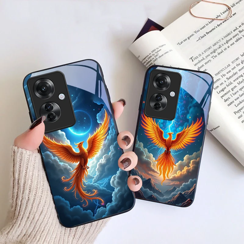 Golden Phoenix For Realme C65 61 55 67 Note 50 12 11 4G 10 Pro Plus Reno 11F 5G CE 4 Lite X3 Neo A96 Black Glass Phone Case
Golden Phoenix For Realme C65 61 55 67 Note 50 12 11 4G 10 Pro Plus Reno 11F 5G CE 4 Lite X3 Neo A96 Black Glass Phone Case