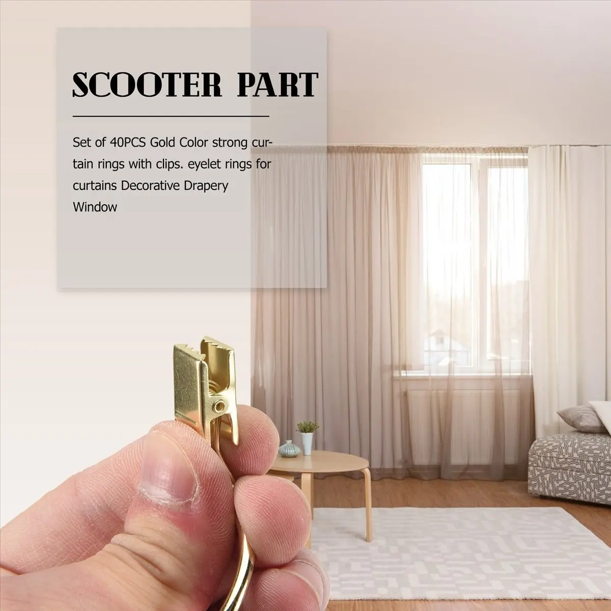 *BAAY 40PCS Curtain Rings with Clips, Strong Drapery Clips Hooks on Tension Rod Bracket, 1.26 Inch Interior Diameter
*BAAY 40PCS Curtain Rings with Clips, Strong Drapery Clips Hooks on Tension Rod Bracket, 1.26 Inch Interior Diameter
