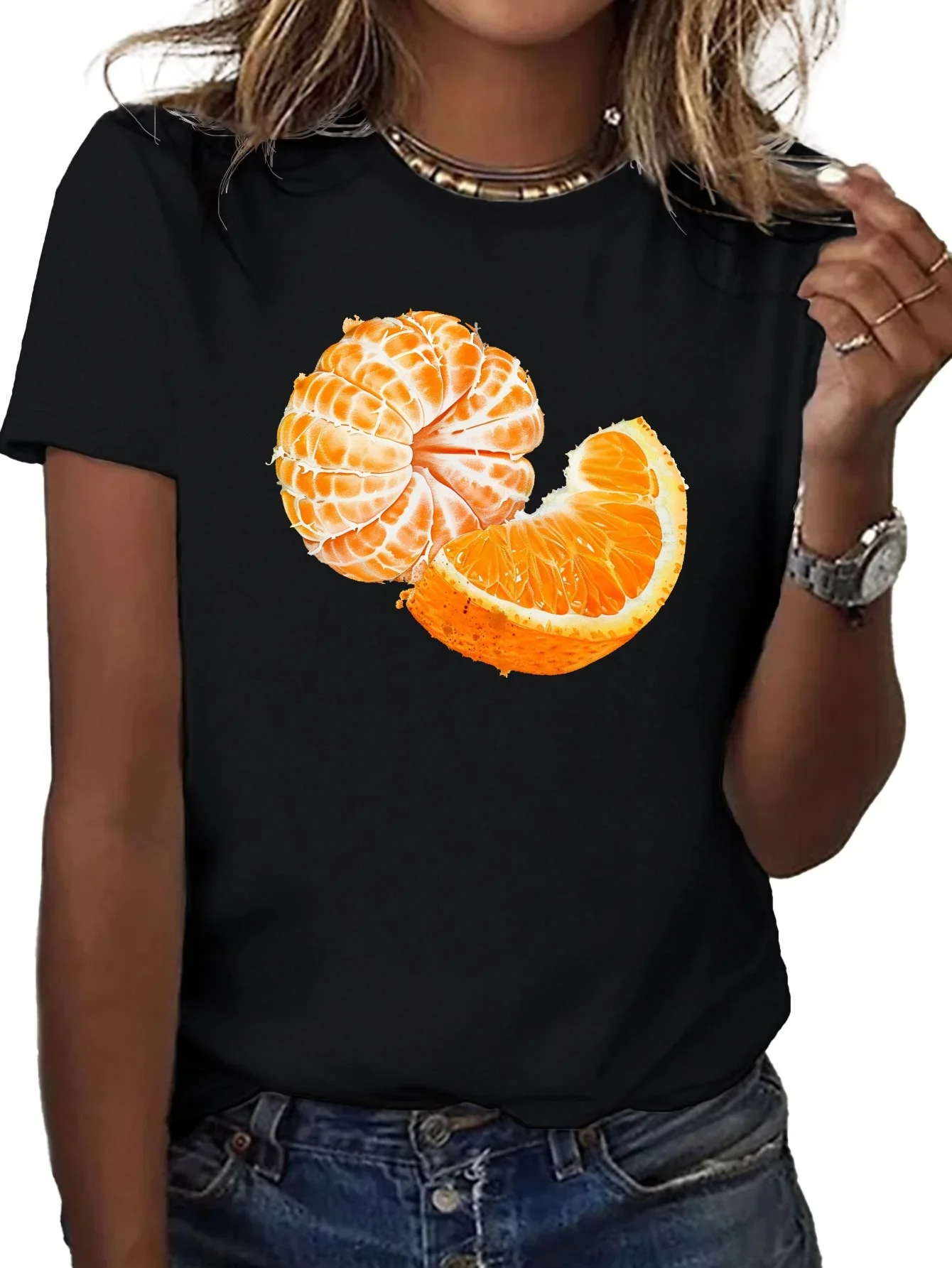 Camisetas elásticas con gráfico de cítricos para mujer cuello redondo blanco con diseño uso diario camisetas de viaje para
Camisetas elásticas con gráfico de cítricos para mujer cuello redondo blanco con diseño uso diario camisetas de viaje para