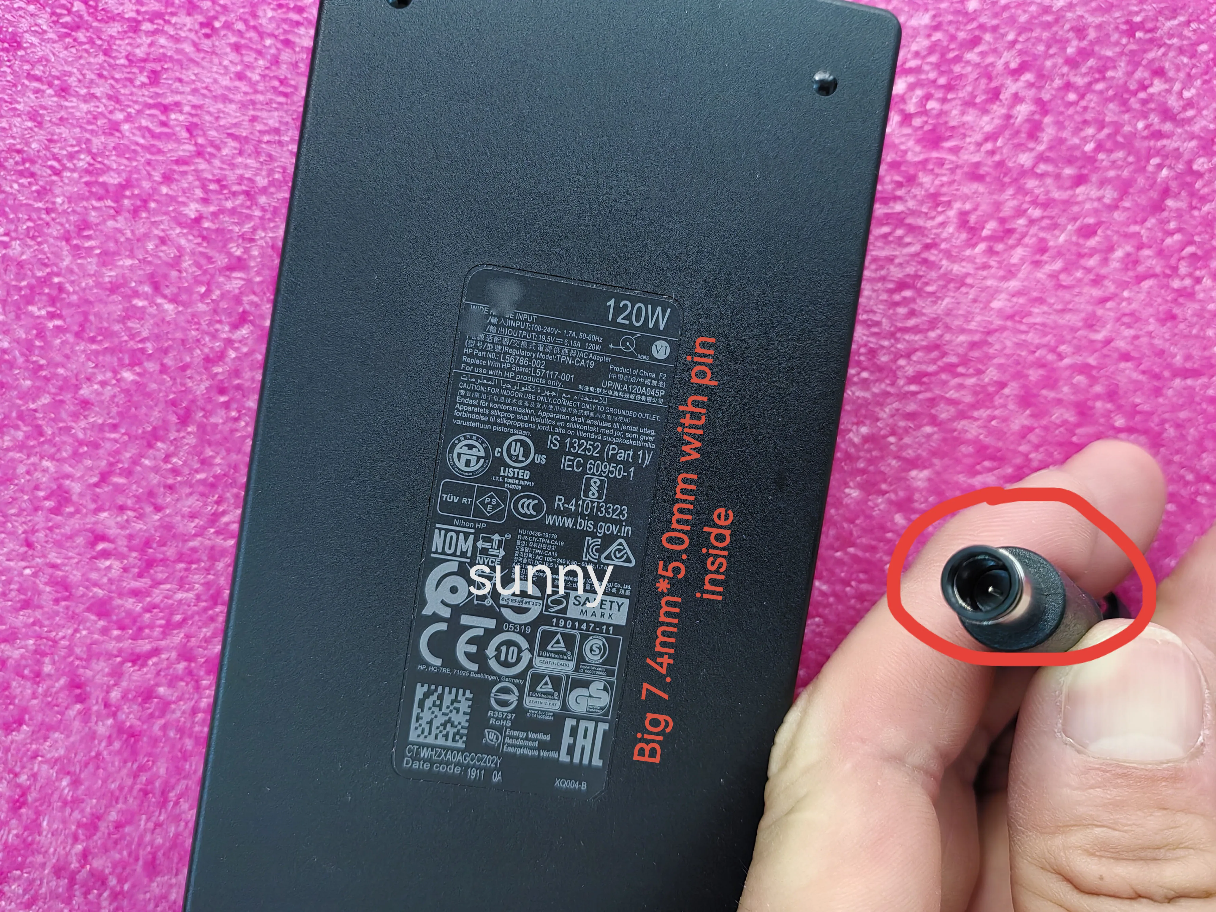 OEM 19.5V 6.15A TPN-CA19 L56786-002 L57117-001 7.4mm Pin 120W AC Adapter Slim For HP Pavilion 22-DF 24-DF 24-K 27-D AIO PC
OEM 19.5V 6.15A TPN-CA19 L56786-002 L57117-001 7.4mm Pin 120W AC Adapter Slim For HP Pavilion 22-DF 24-DF 24-K 27-D AIO PC