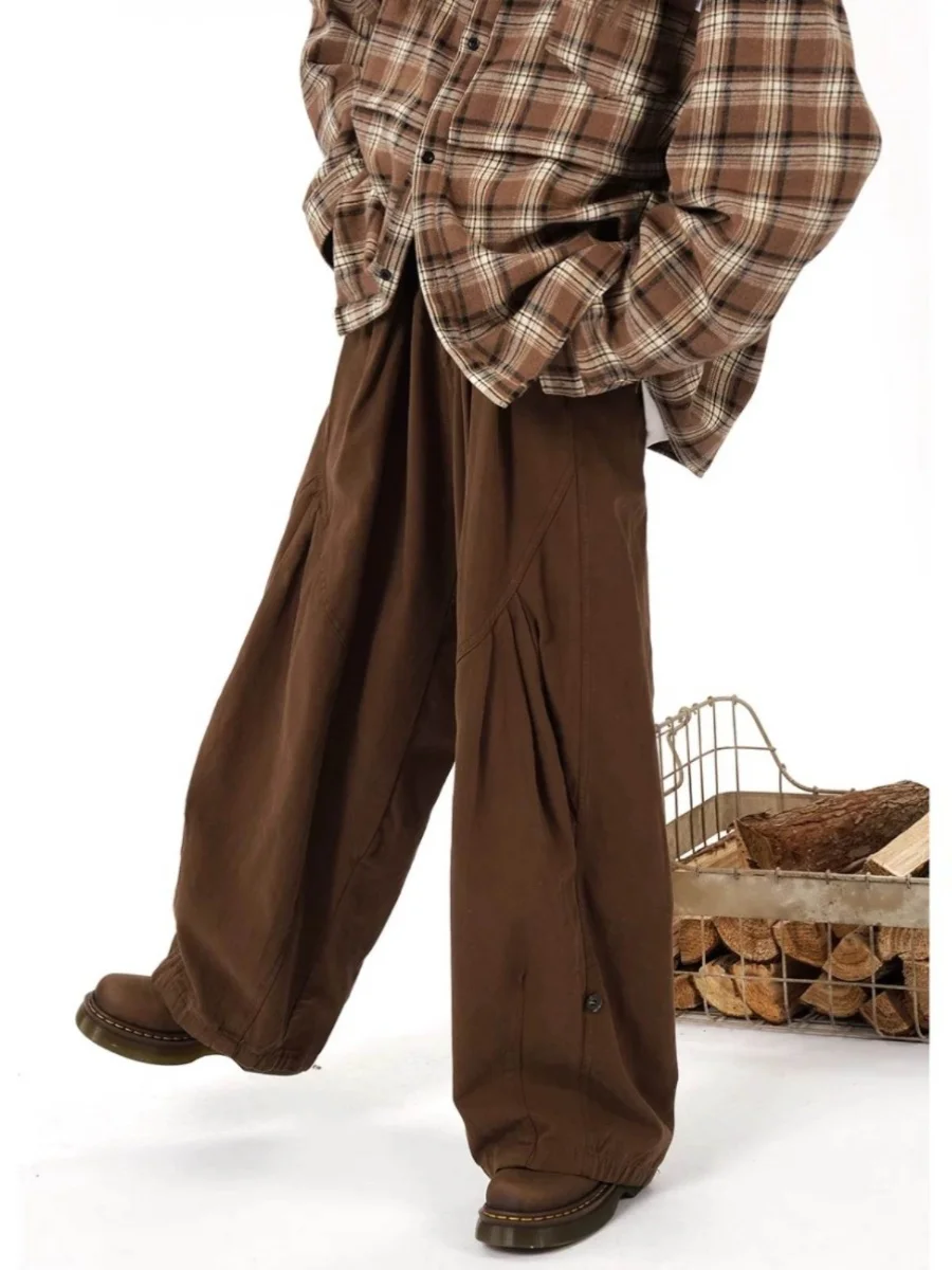 Retro Japanese Style Loose Casual Pants Unisex Long Workwear Trousers Boyfriend Style Loose Fit Spring Autumn Khaki Color
Retro Japanese Style Loose Casual Pants Unisex Long Workwear Trousers Boyfriend Style Loose Fit Spring Autumn Khaki Color