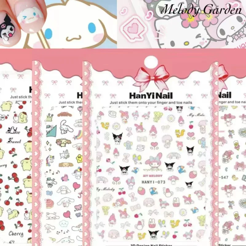 1PCS Cartoon Sanrio Nail Sticker HelloKitty Melody Kuromi Anime Stickers Nail Art Decoration DIY Press On Nails
1PCS Cartoon Sanrio Nail Sticker HelloKitty Melody Kuromi Anime Stickers Nail Art Decoration DIY Press On Nails