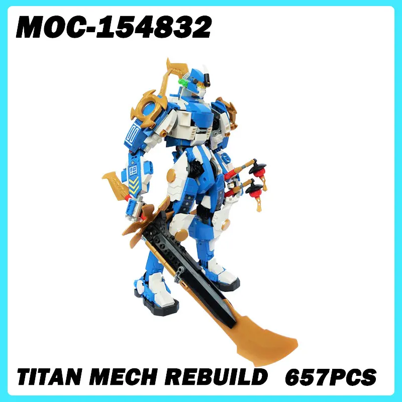 MOC-154832 Mech Series Blue Rebuild Building Blocks, DIY Model, Assemble Bricks, High Difficulty Puzzle Toys Xmas Gifts 657PCS
MOC-154832 Mech Series Blue Rebuild Building Blocks, DIY Model, Assemble Bricks, High Difficulty Puzzle Toys Xmas Gifts 657PCS