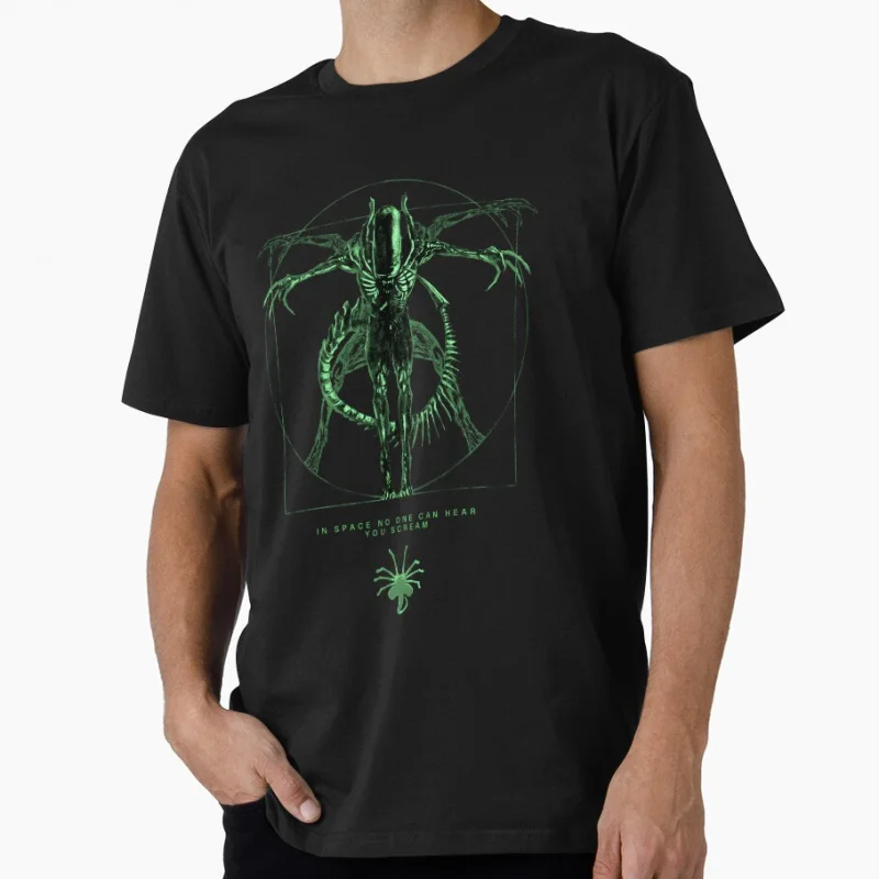Xenomorph Vitruvian Man 80s Retro Horror Sic-Fi Alien Gift T shirt Weyland yutani Lv-426 Monster Graphic clothes All size Tops
Xenomorph Vitruvian Man 80s Retro Horror Sic-Fi Alien Gift T shirt Weyland yutani Lv-426 Monster Graphic clothes All size Tops