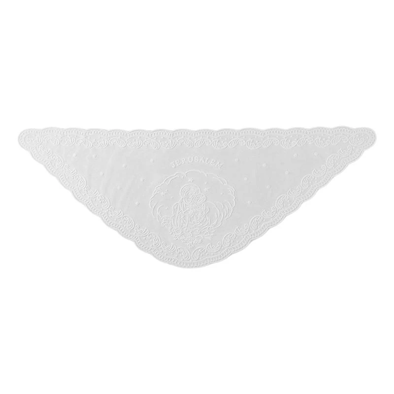 652F Classical Catholic Shawl Triangular Scarf Headband with Delicate Stitching for Prayer Gatherings and Fashion Accessories
652F Classical Catholic Shawl Triangular Scarf Headband with Delicate Stitching for Prayer Gatherings and Fashion Accessories