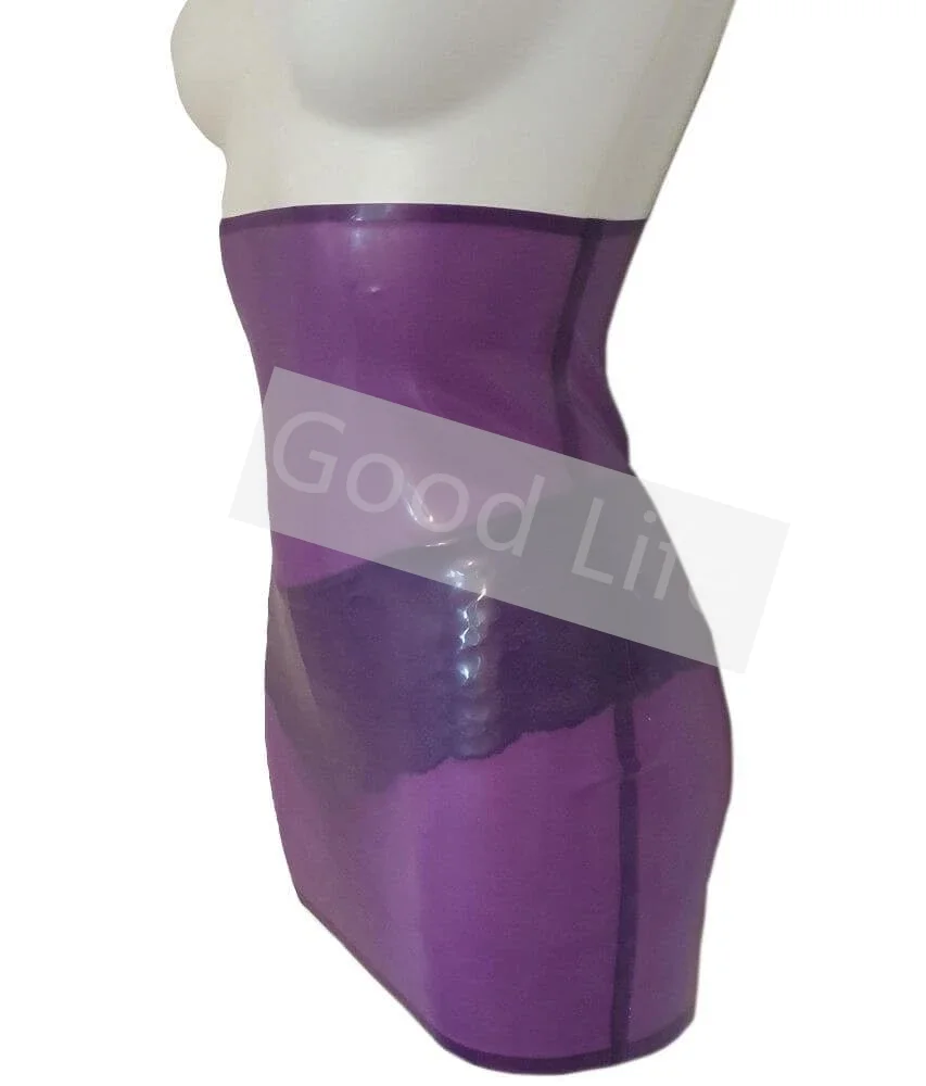Latex lovers Lilac Latex Pencil Skirt High Waist Transparent Purple Lady's Skirt with Back Zip Woman Rubber Mini Dresses
Latex lovers Lilac Latex Pencil Skirt High Waist Transparent Purple Lady's Skirt with Back Zip Woman Rubber Mini Dresses